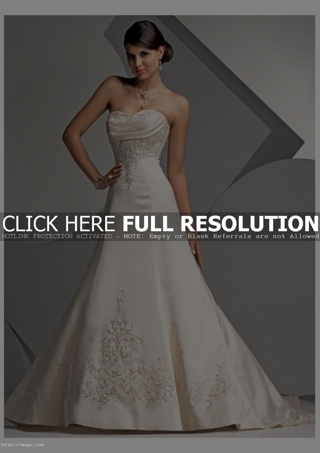 cheap wedding dresses Amazing Strapless Wedding Dresses   Wedding Ideas
