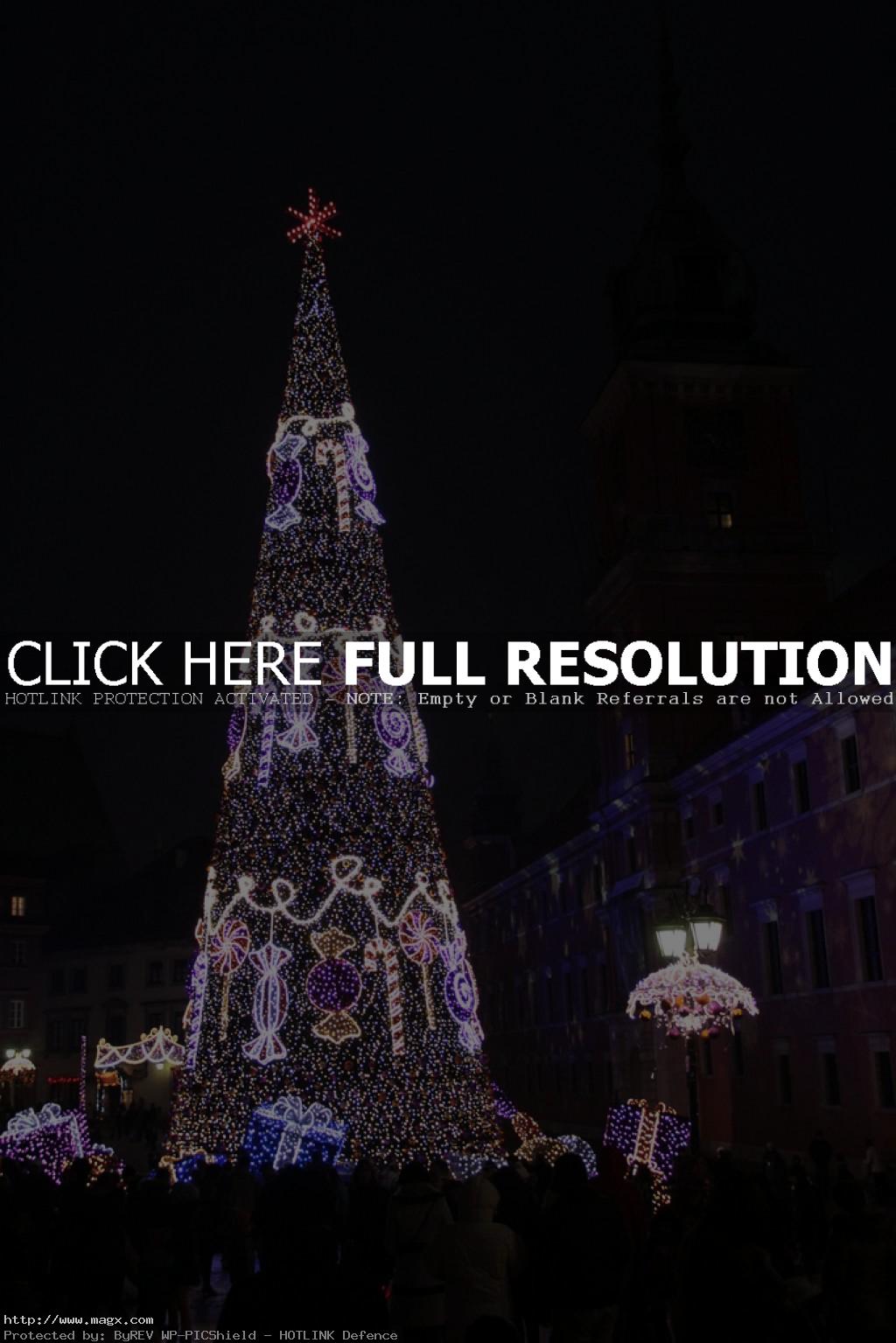 christmas lights Christmas is Coming to Warsaw, Poland