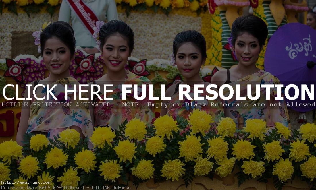 flower festival2 Flower Festival Parade 2015, Thailand