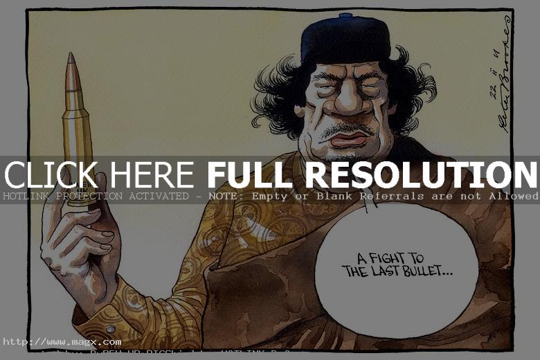 muammar gaddafi1 Caricatures of Muammar Gaddafi