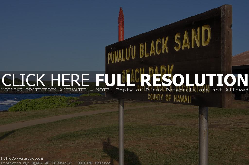 black beach12 Panuluu Hawaiian Black Sand Beach