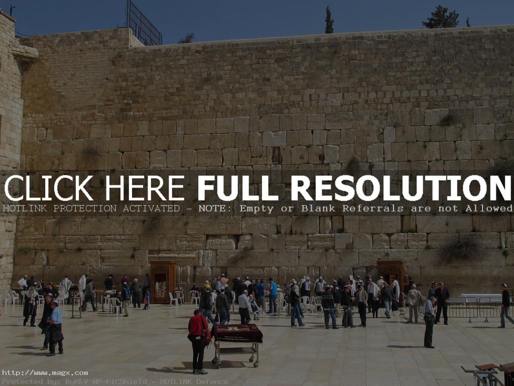 western wailing wall5 The Wailing Wall aka Kotel in Old City of Jerusalem