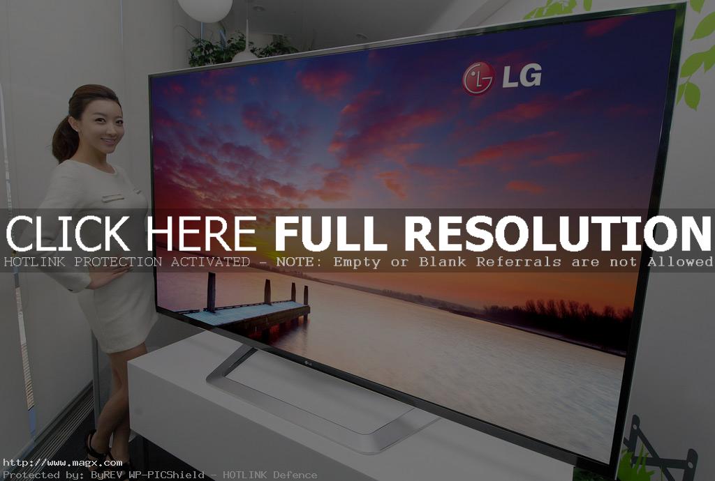 lg smart tv Worlds Largest 3D Ultra Definition HDTV and Smart TV by LG at CES 2012